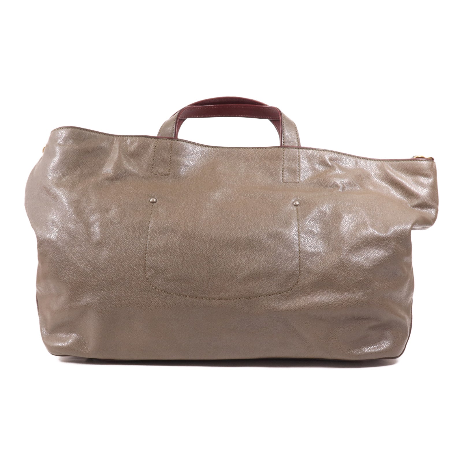 CHANEL 牛皮皮革2 Way Shoulder Bag金扣手挽肩背兩用袋