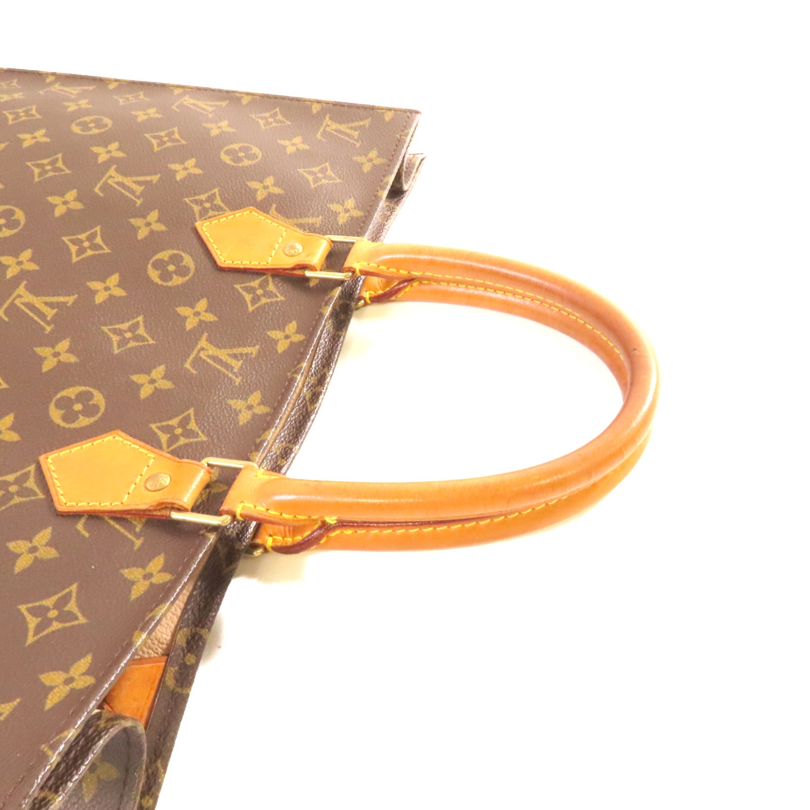 LOUIS VUITTON Monogram Sac Plat Tote Bag手挽袋啡色