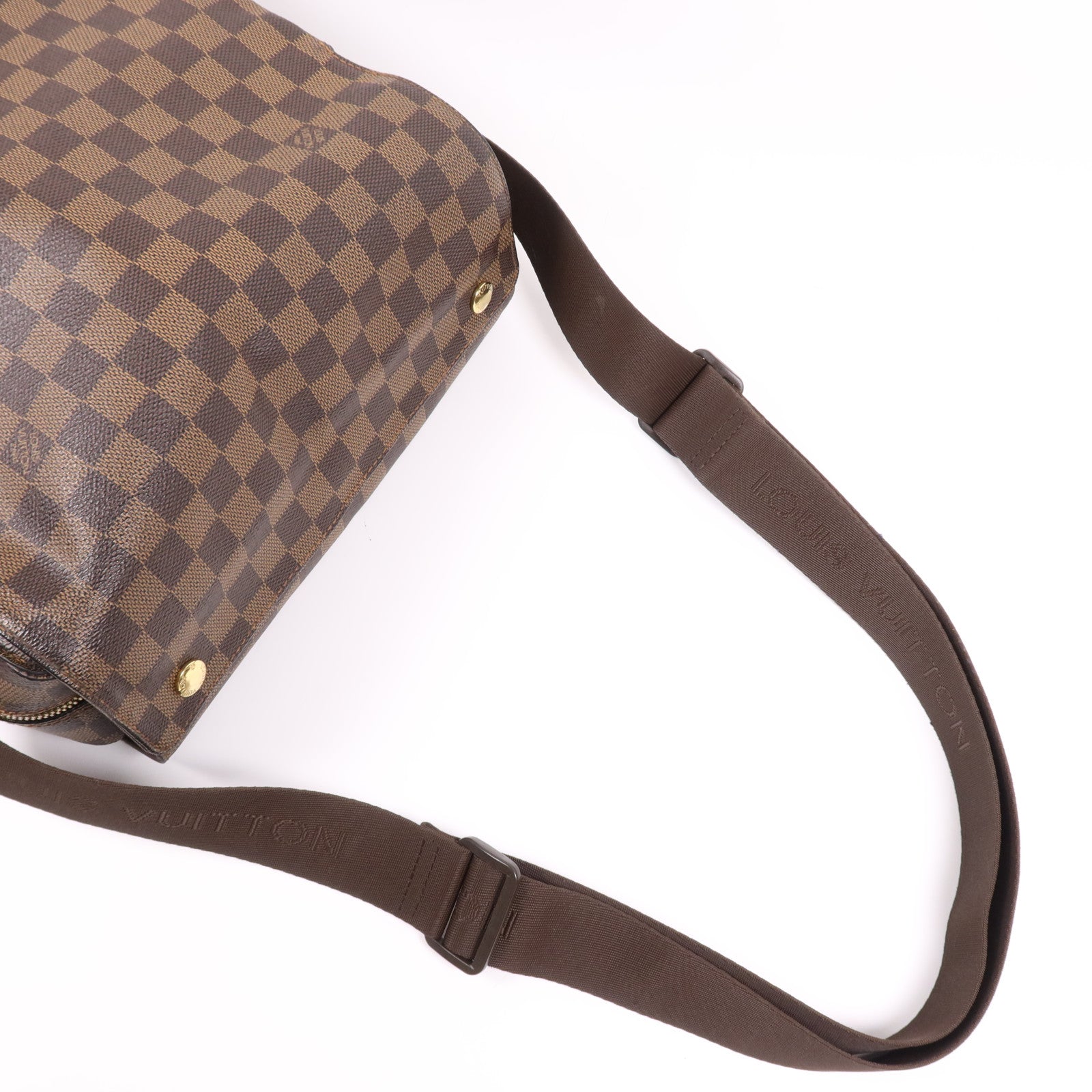LOUIS VUITTON Damier Naviglio金扣肩背袋
