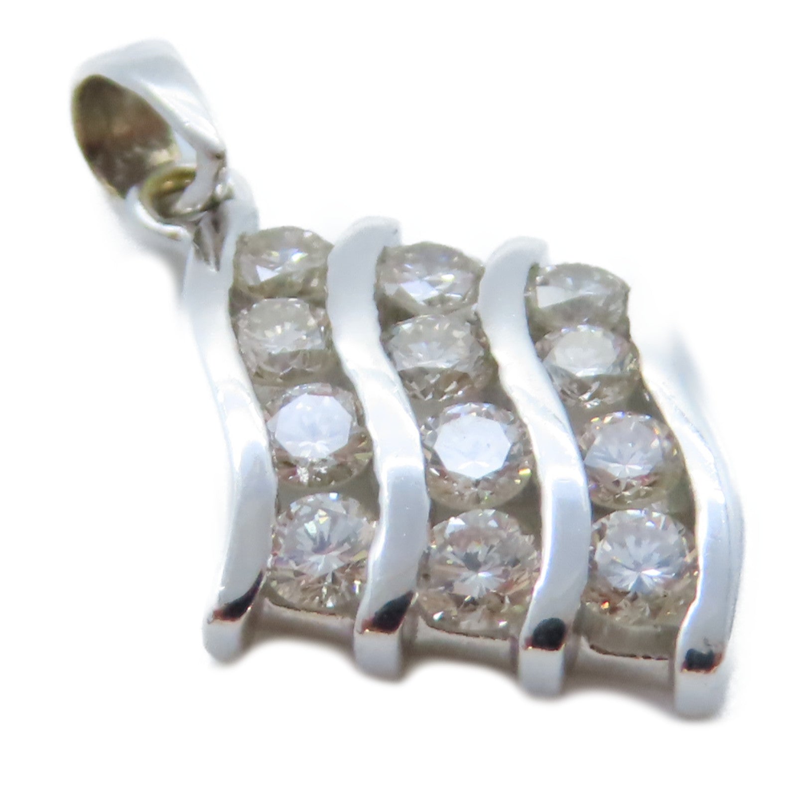 JEWELRY 18K白金Diamond Top 1.7g鑽石吊墜