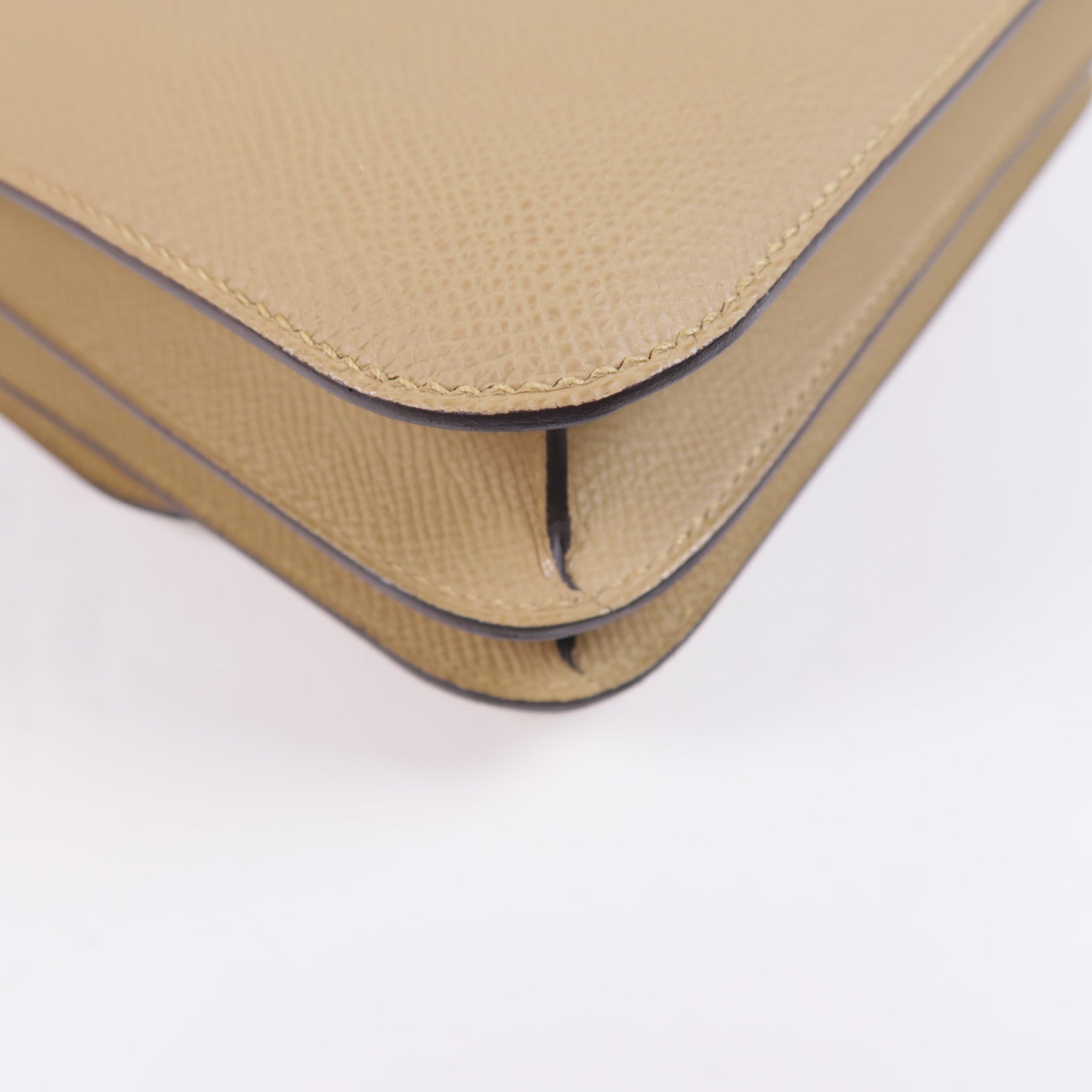 HERMES Epsom皮革Constance Mini金扣手挽肩背兩用袋Poussiere