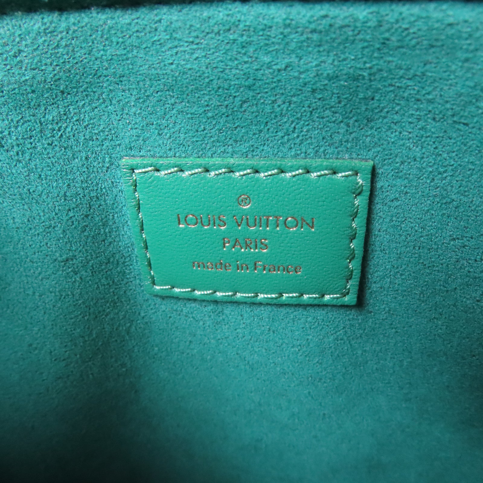 LOUIS VUITTON 【激減優惠】羊皮皮革Coussin BB金扣手挽肩背兩用袋綠色