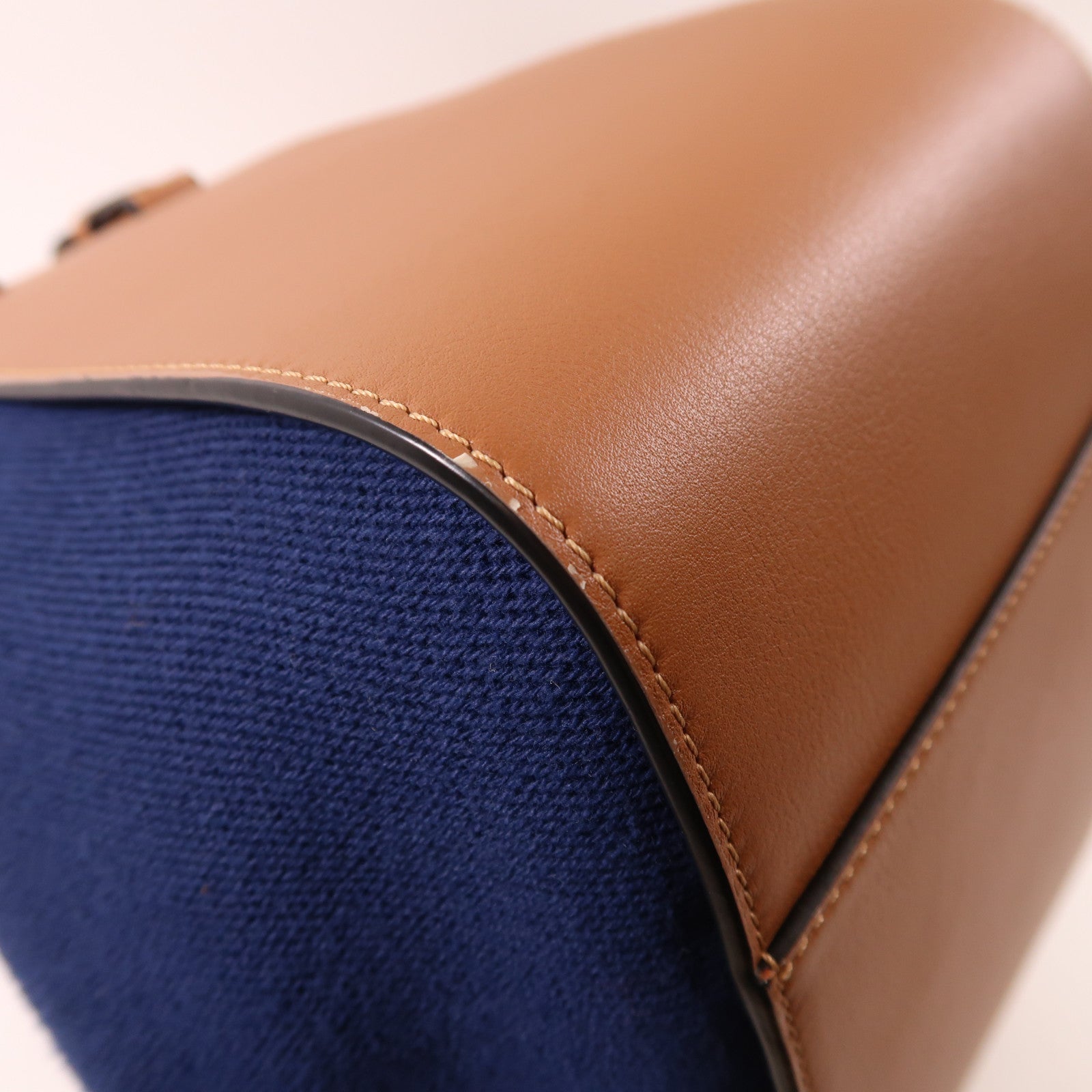 LOEWE SHW Hammock Shoulder Bag Canvas Leather