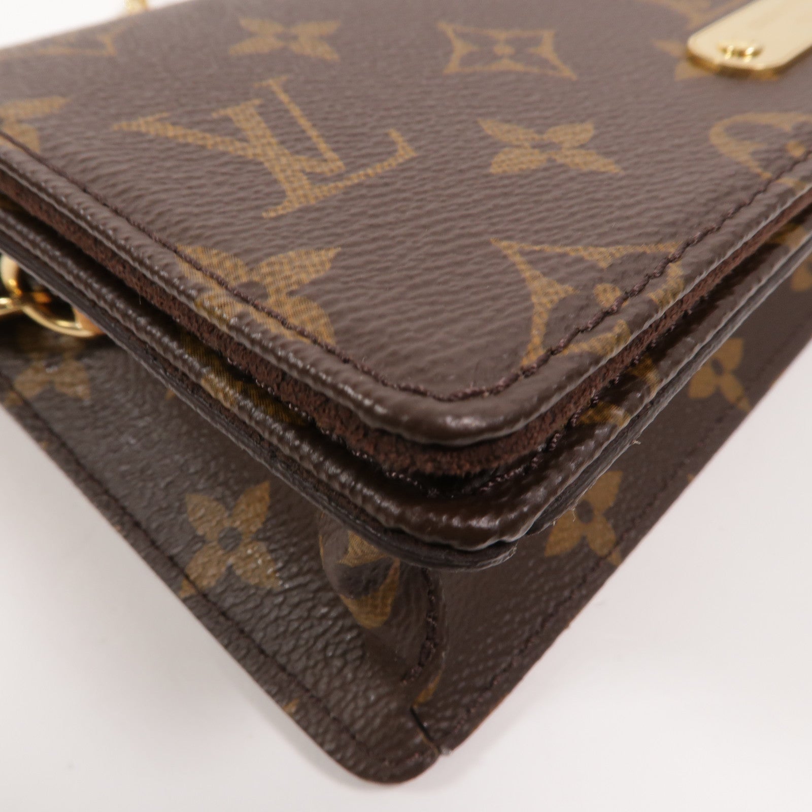 LOUIS VUITTON Monogram Wallet On Chain Lily鏈帶肩背袋