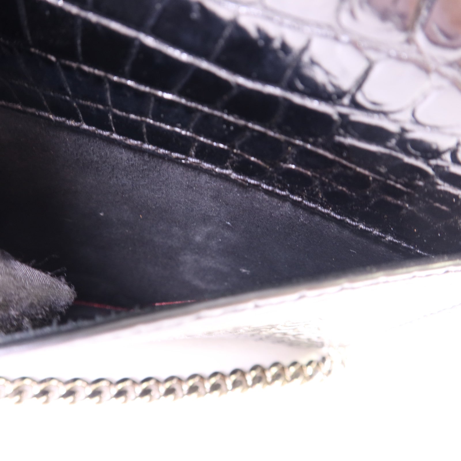 SAINT LAURENT 牛皮皮革Sunset Medium銀扣鏈帶肩背袋