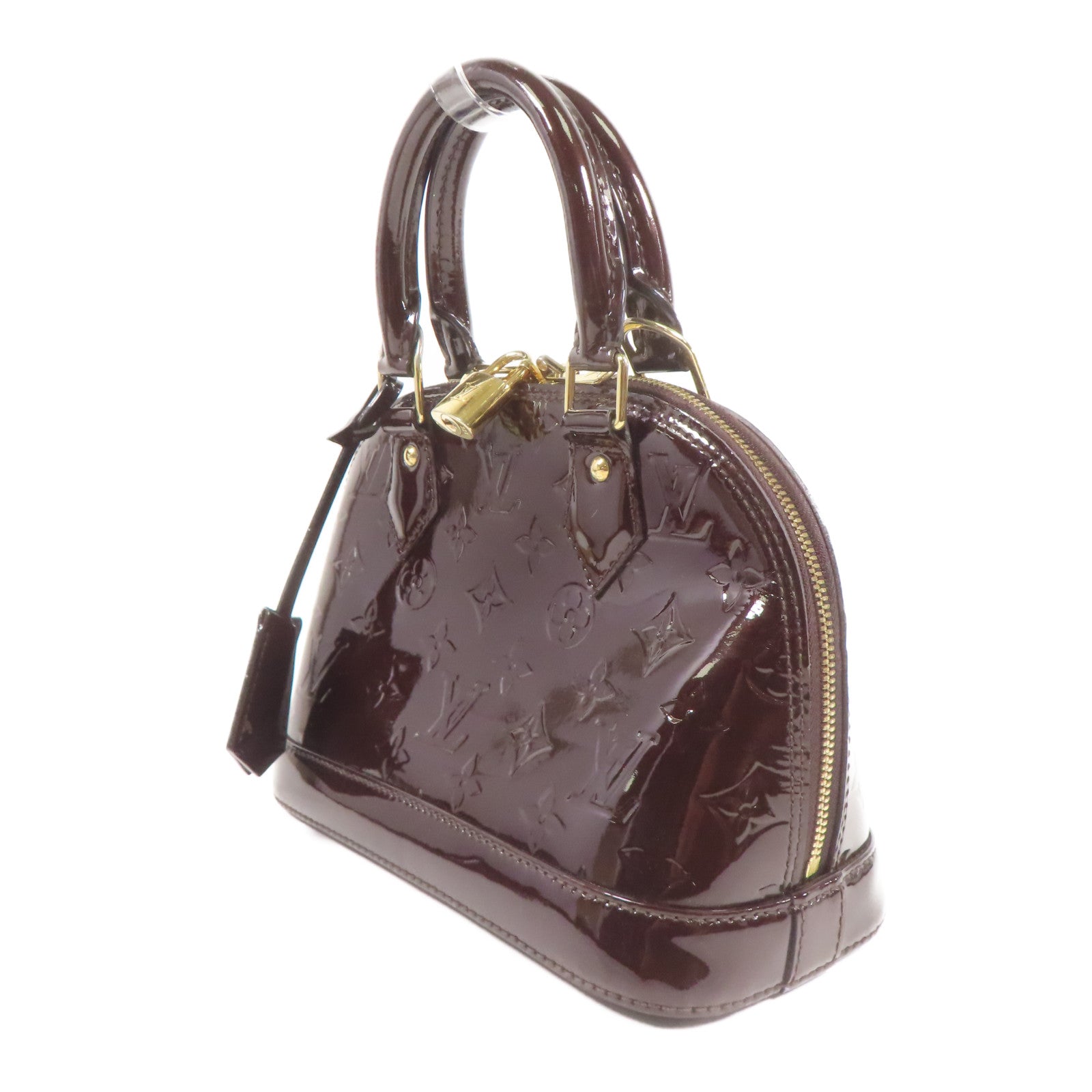 LOUIS VUITTON Vernis Alma BB金扣手挽肩背兩用袋