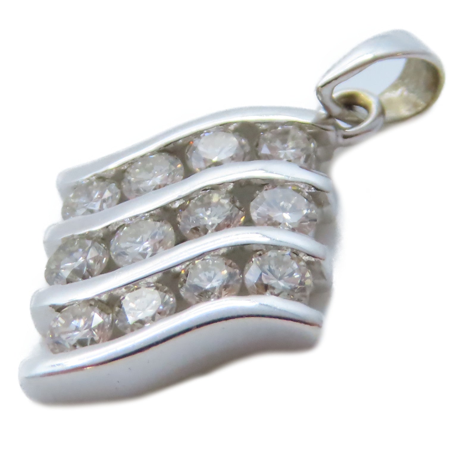 JEWELRY 18K白金Diamond Top 1.7g鑽石吊墜