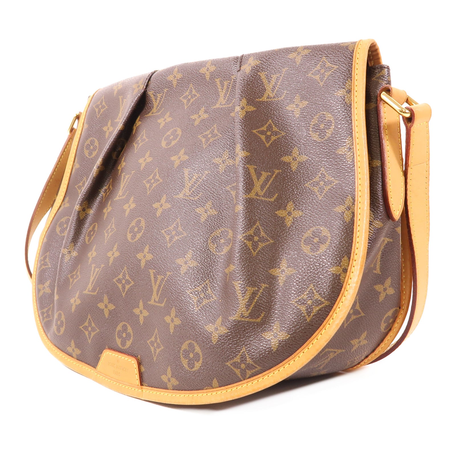 LOUIS VUITTON LV GHW Menilmontant MM Shoulder Bag M40473 Monogram Brown