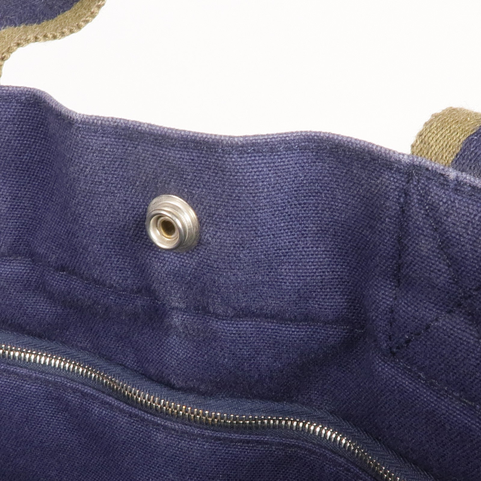 HERMES 帆布Herline MM銀扣手挽袋