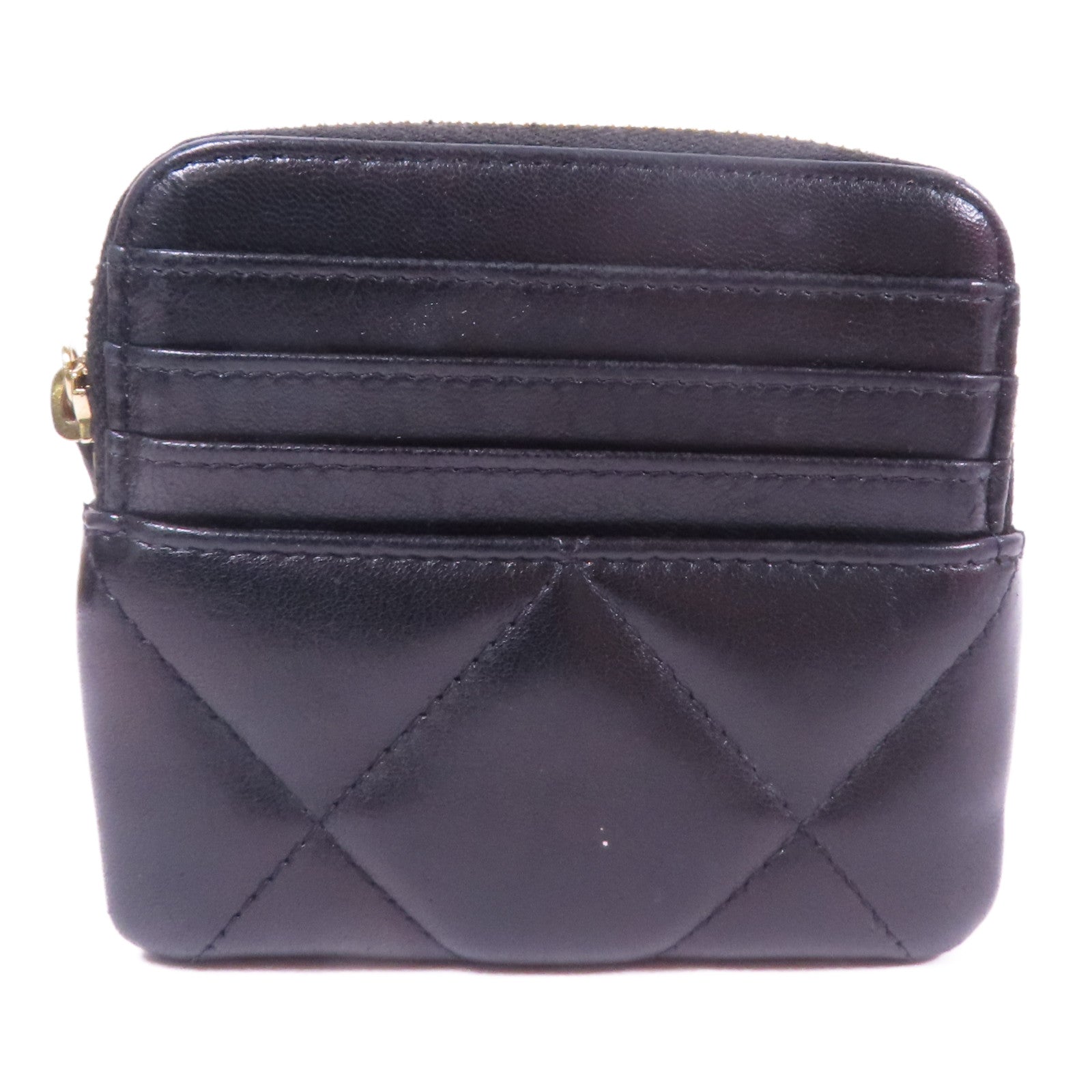 CHANEL 羊皮皮革19 Wallet金扣錢包