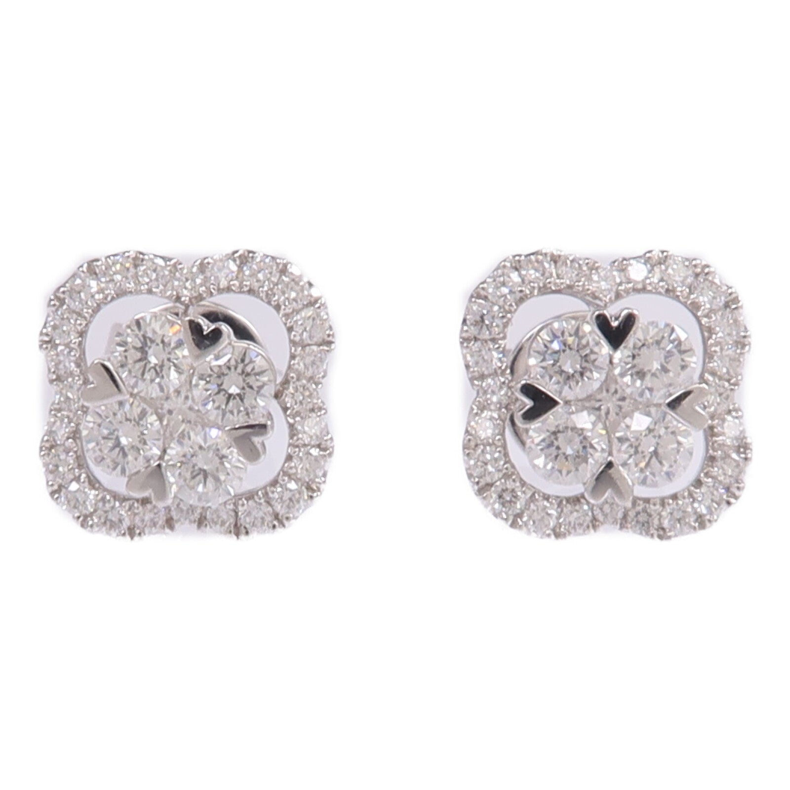 JEWELRY 18K白金Diamond Earrings鑽石耳環