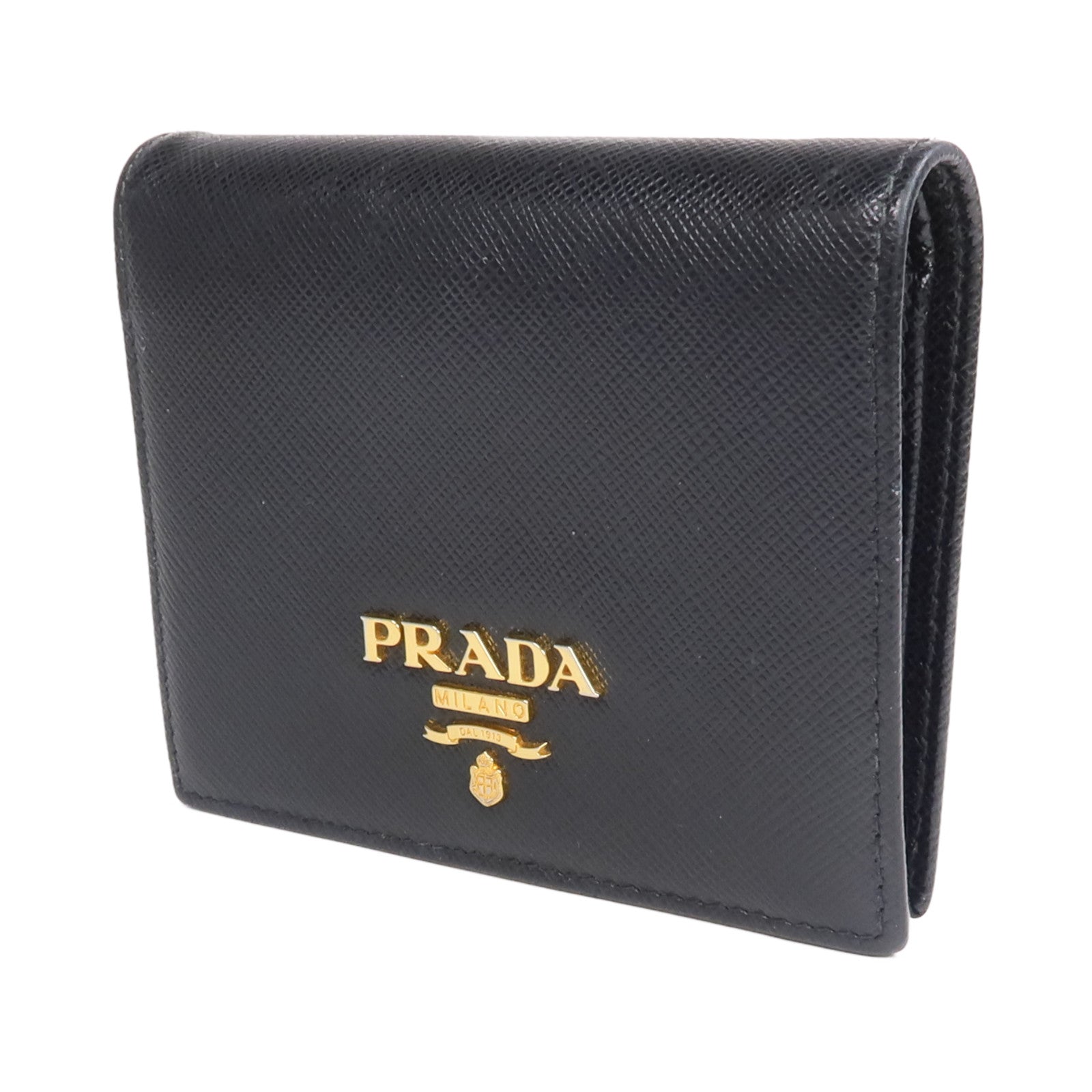 PRADA 牛皮皮革Wallet金扣錢包