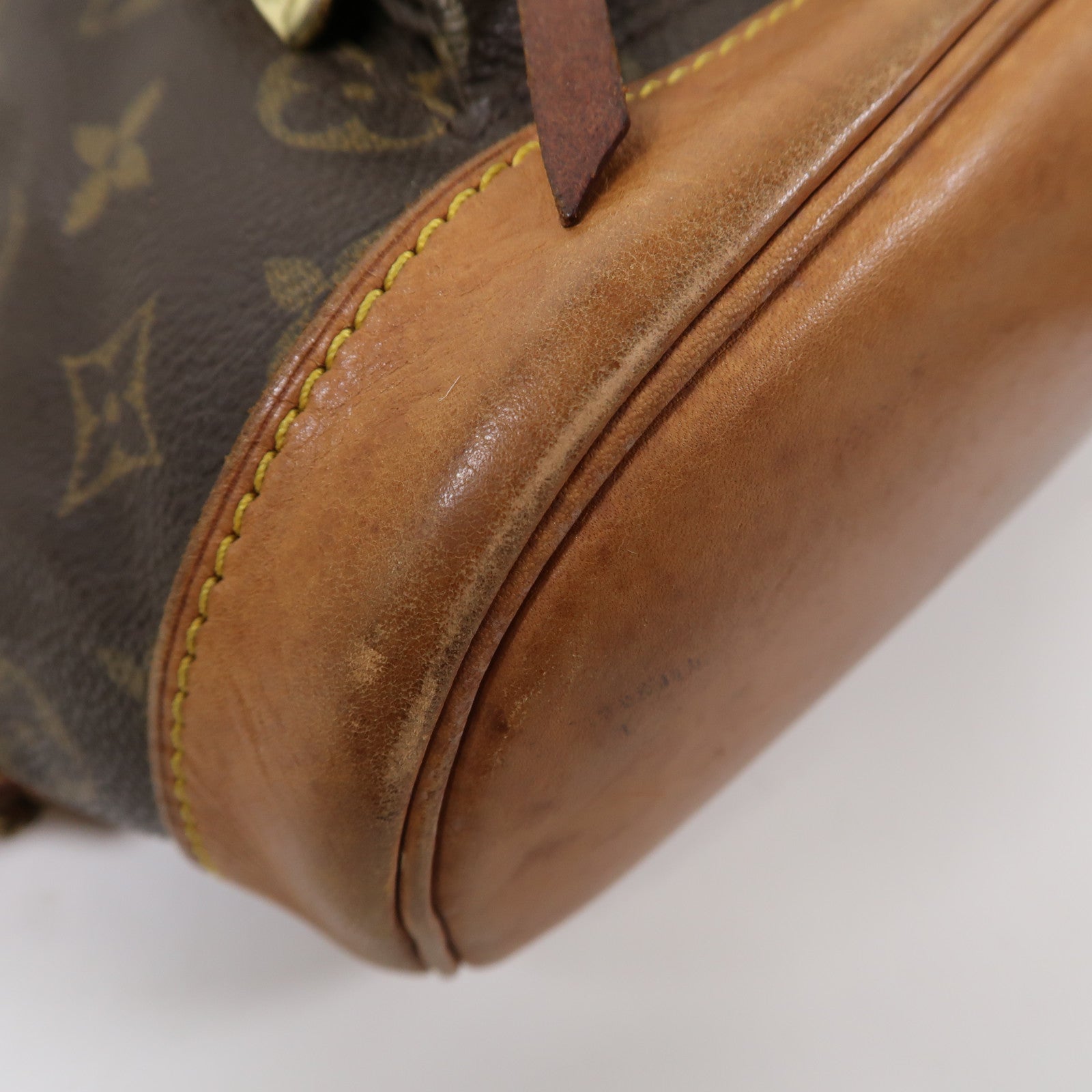 LOUIS VUITTON Monogram Montsouris MM金扣背包啡色
