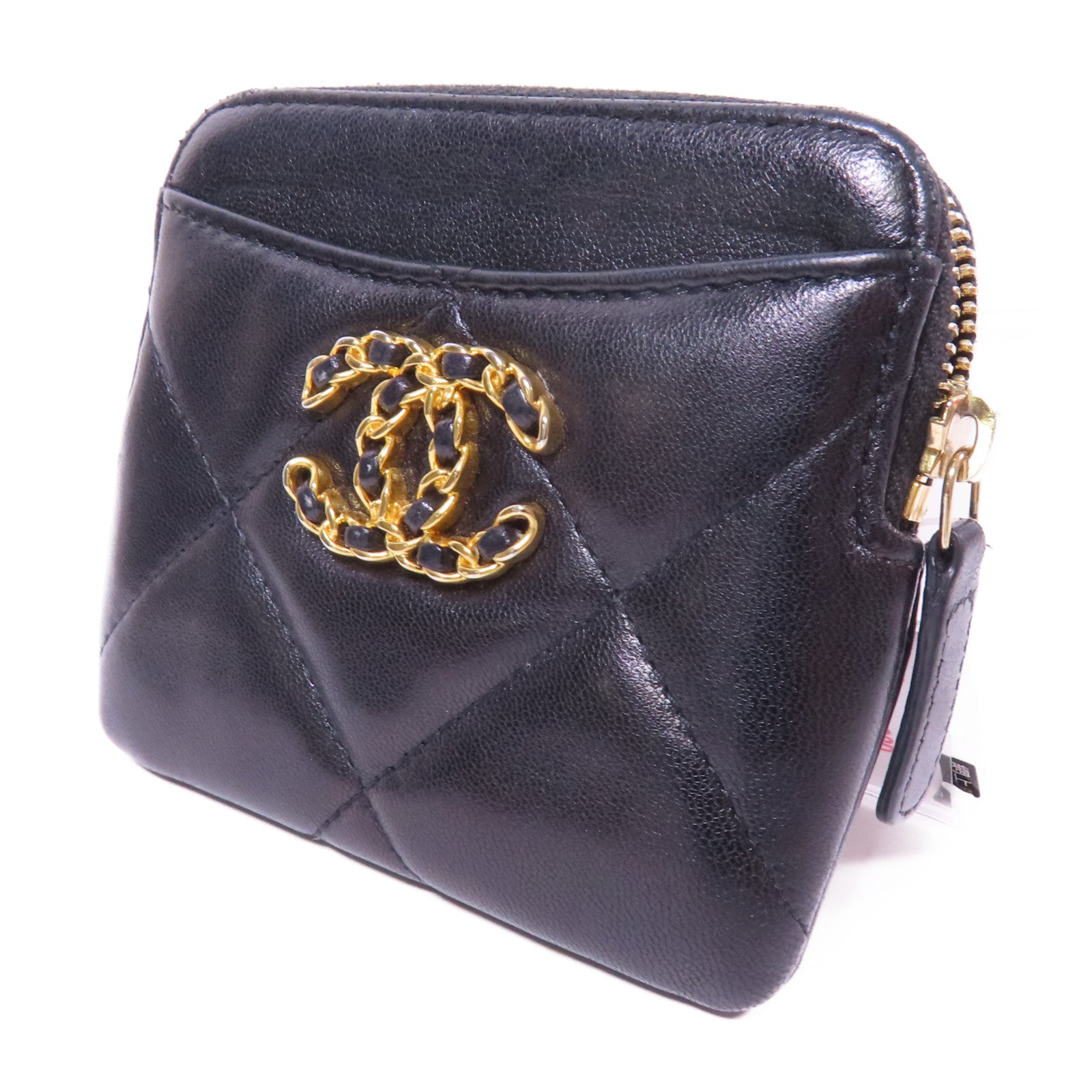 CHANEL 羊皮皮革19 Wallet金扣錢包