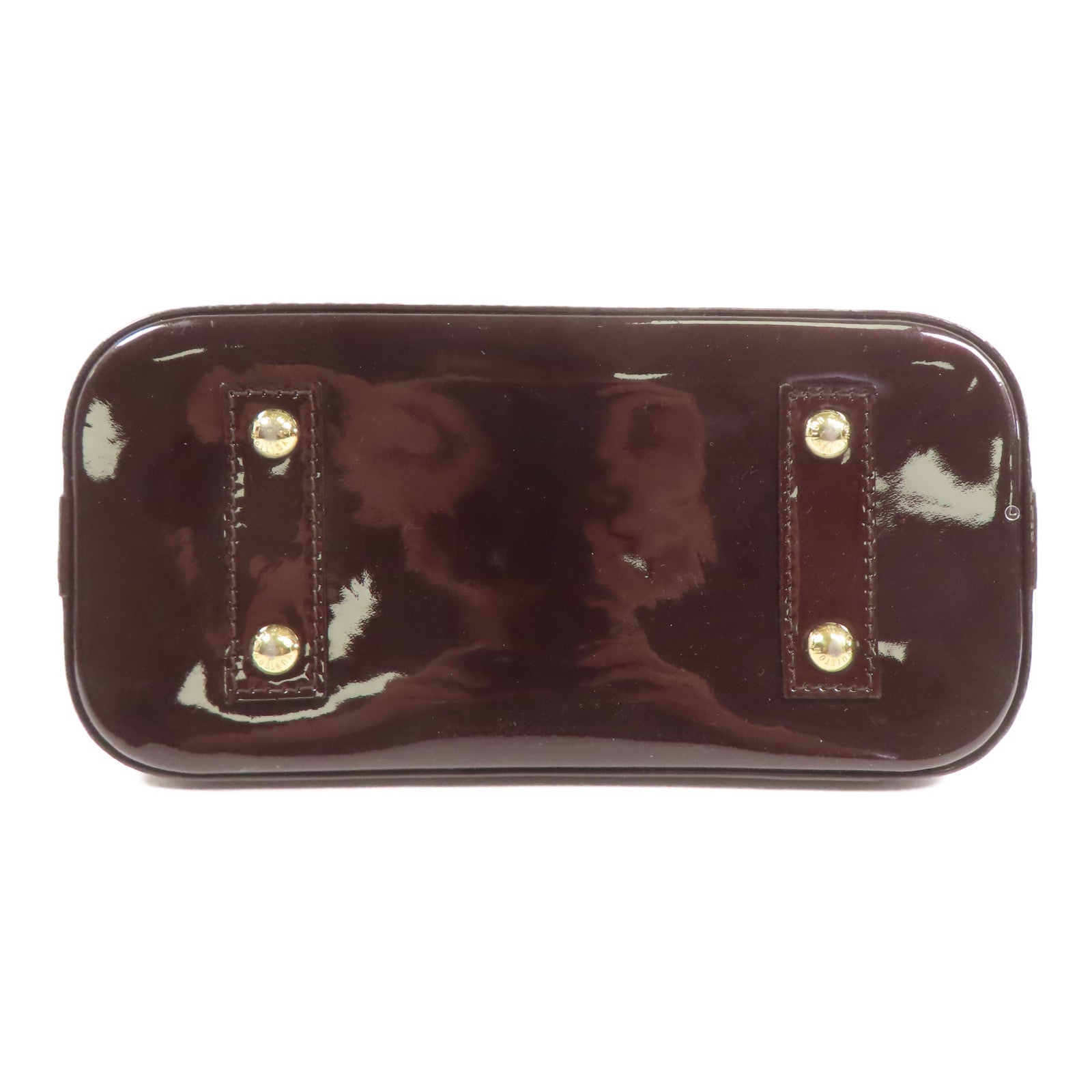 LOUIS VUITTON Vernis Alma BB金扣手挽肩背兩用袋