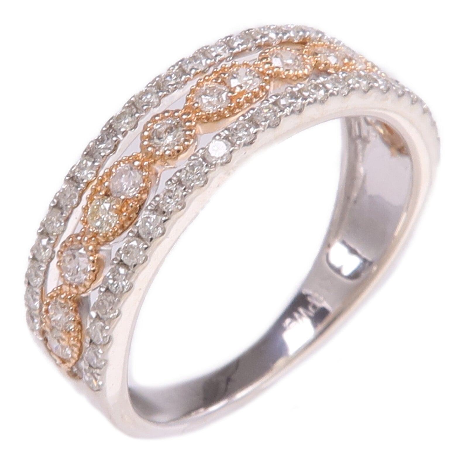 JEWELRY 18K白金/玫瑰金Diamond Ring鑽石戒指US#6.25