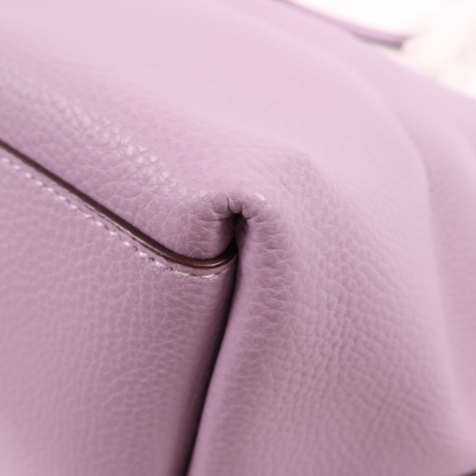 COACH 牛皮皮革Tote Bag銀扣肩背袋