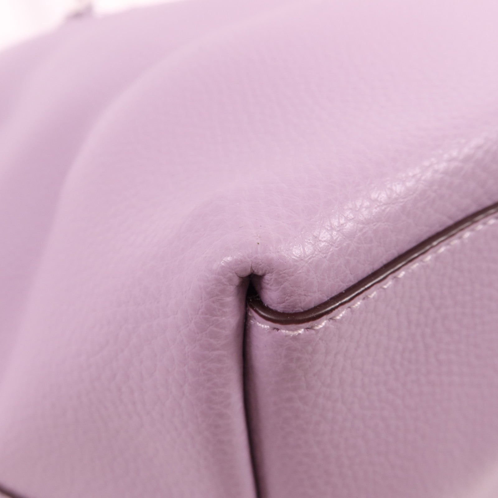 COACH 牛皮皮革Tote Bag銀扣肩背袋