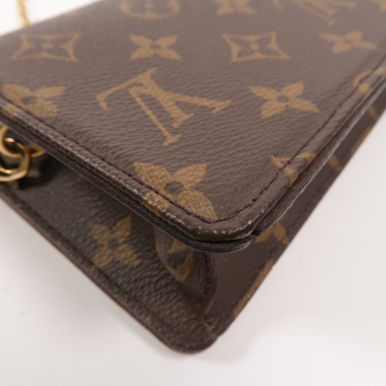 LOUIS VUITTON Monogram Wallet On Chain Lily鏈帶肩背袋