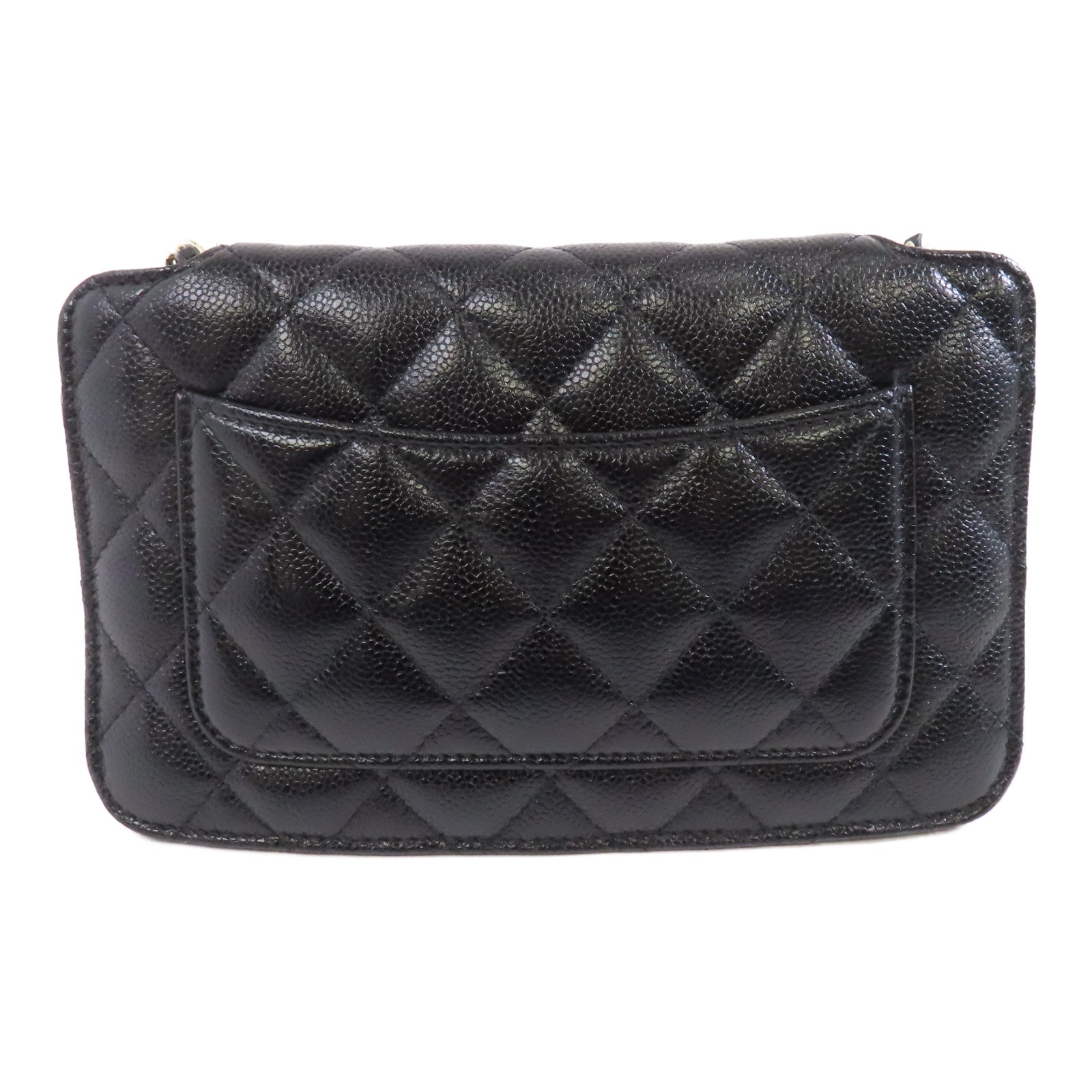 CHANEL 【激減優惠】菱格牛皮皮革Folder Tote Shoulder Bag金扣鏈帶手挽肩背兩用袋黑色/多色