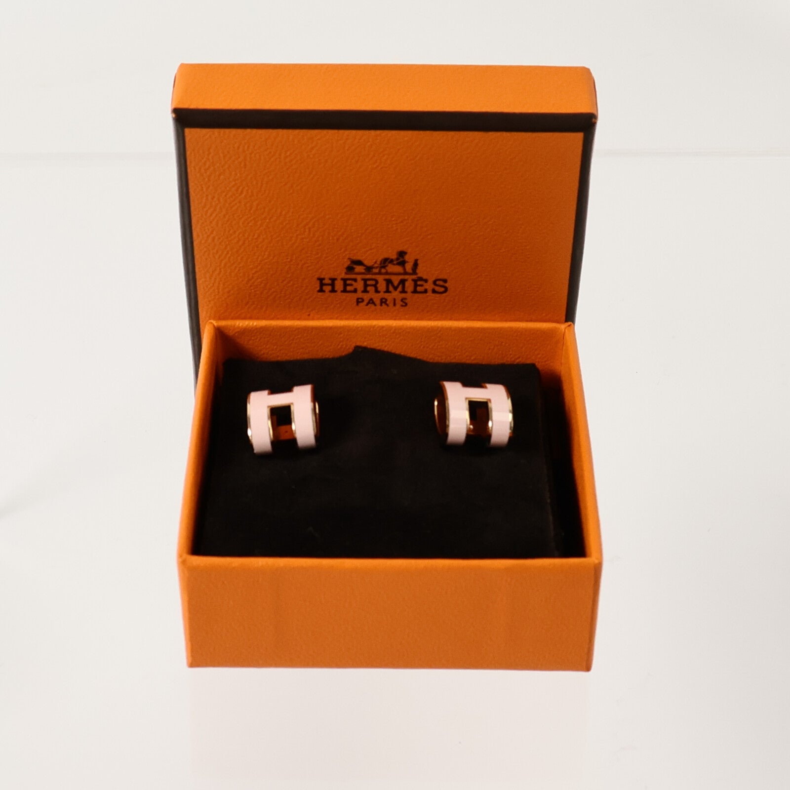 HERMES 金屬/琺瑯Pop H Earrings耳環