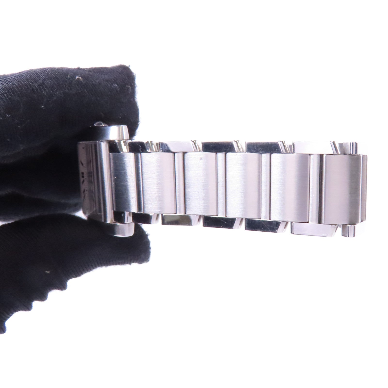 CARTIER Tank Francaise不鏽鋼手錶石英機芯白色