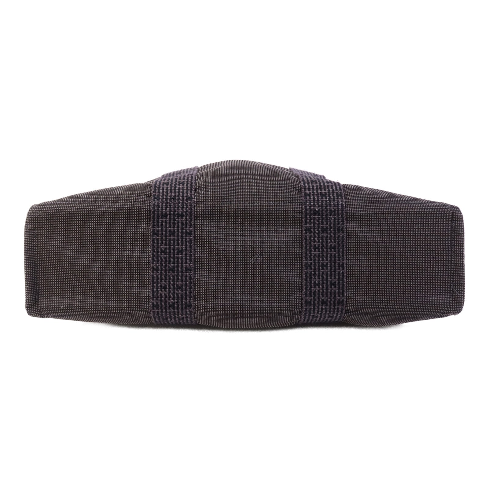 HERMES 帆布Herline GM銀扣手挽袋