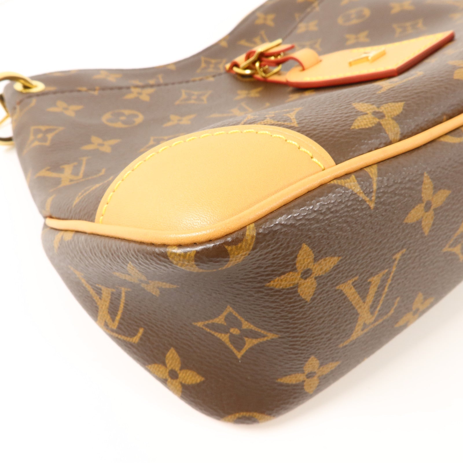 LOUIS VUITTON Monogram Odeon PM金扣肩背袋