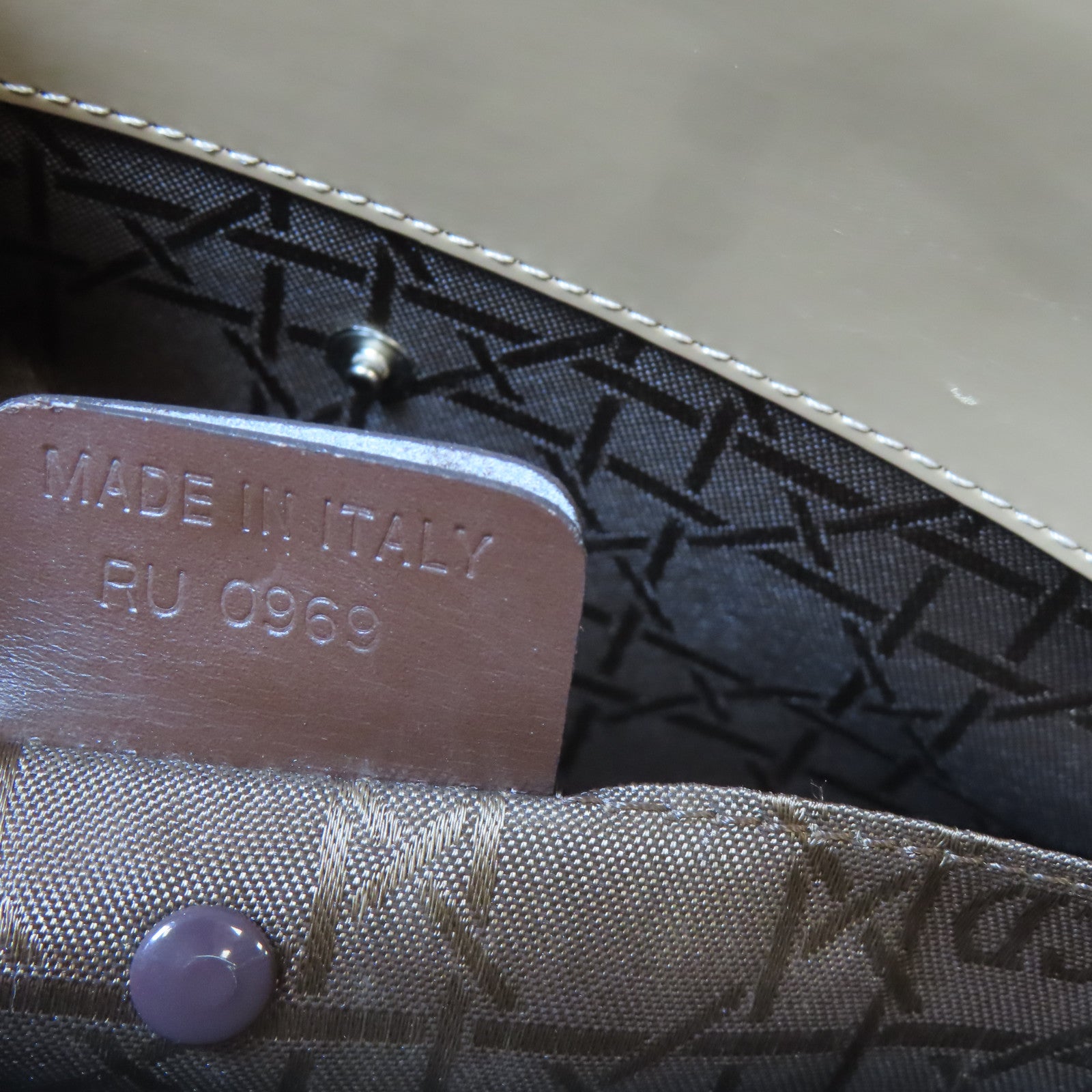 Dior 尼龍Hand Bag銀扣手挽袋卡其色