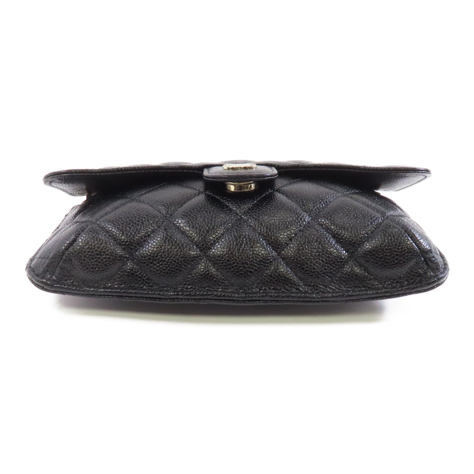 CHANEL 【激減優惠】菱格牛皮皮革Folder Tote Shoulder Bag金扣鏈帶手挽肩背兩用袋黑色/多色