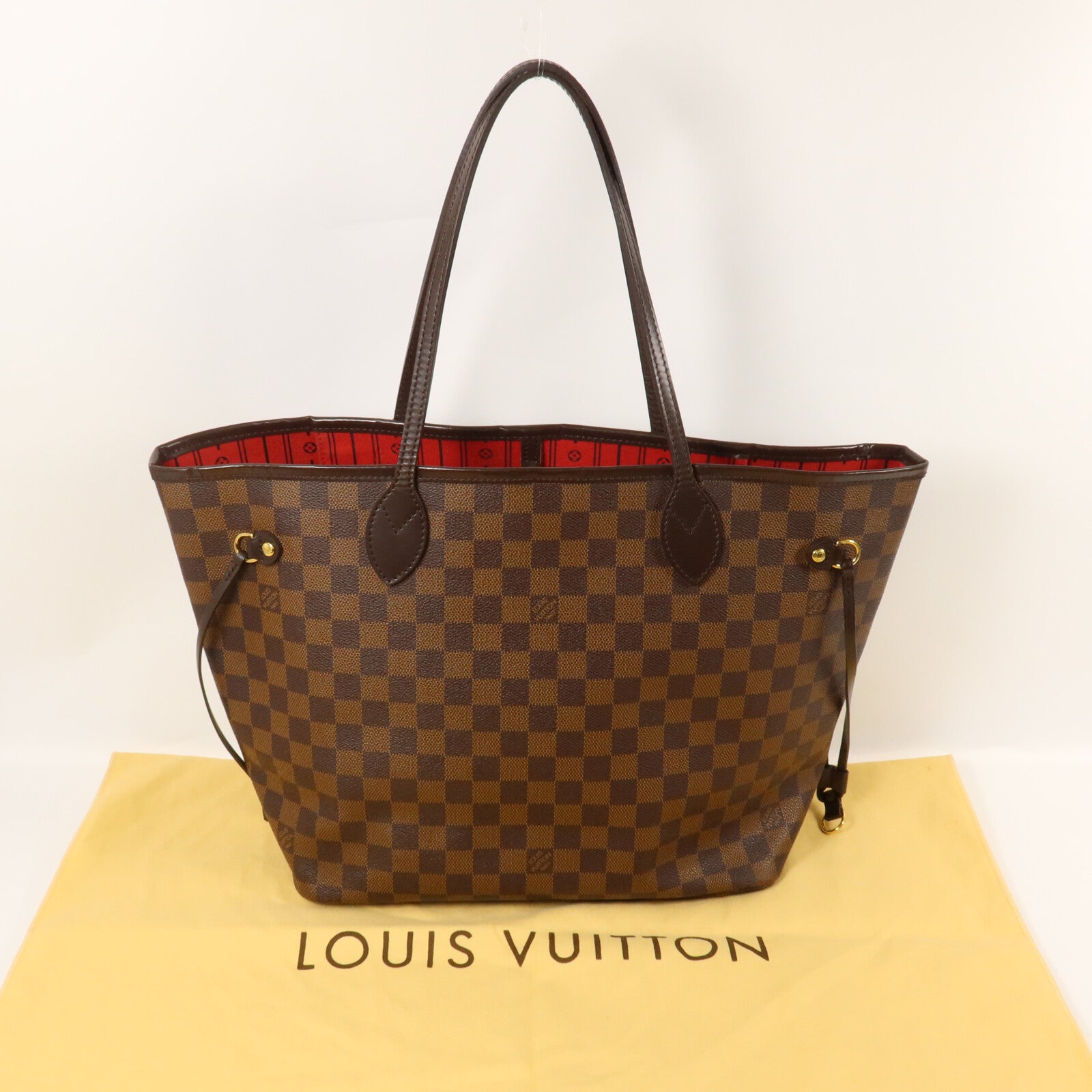 LOUIS VUITTON Damier Neverfull MM手挽袋