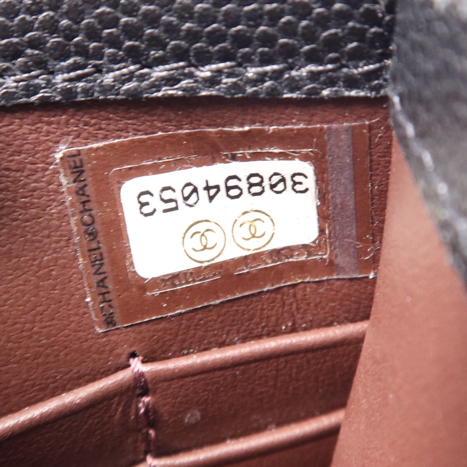 CHANEL 牛皮皮革Phone Bag金扣鏈帶肩背袋