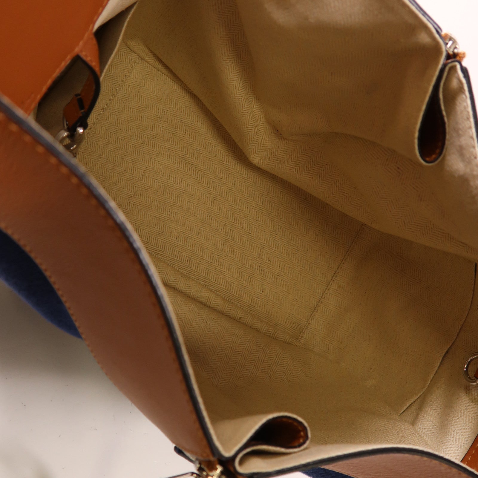 LOEWE SHW Hammock Shoulder Bag Canvas Leather