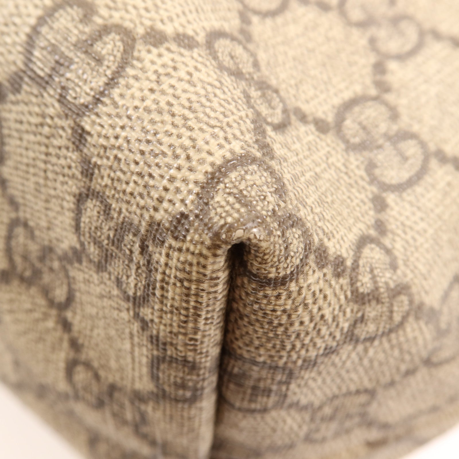 GUCCI 塗層帆布Tote Bag銀扣手挽袋