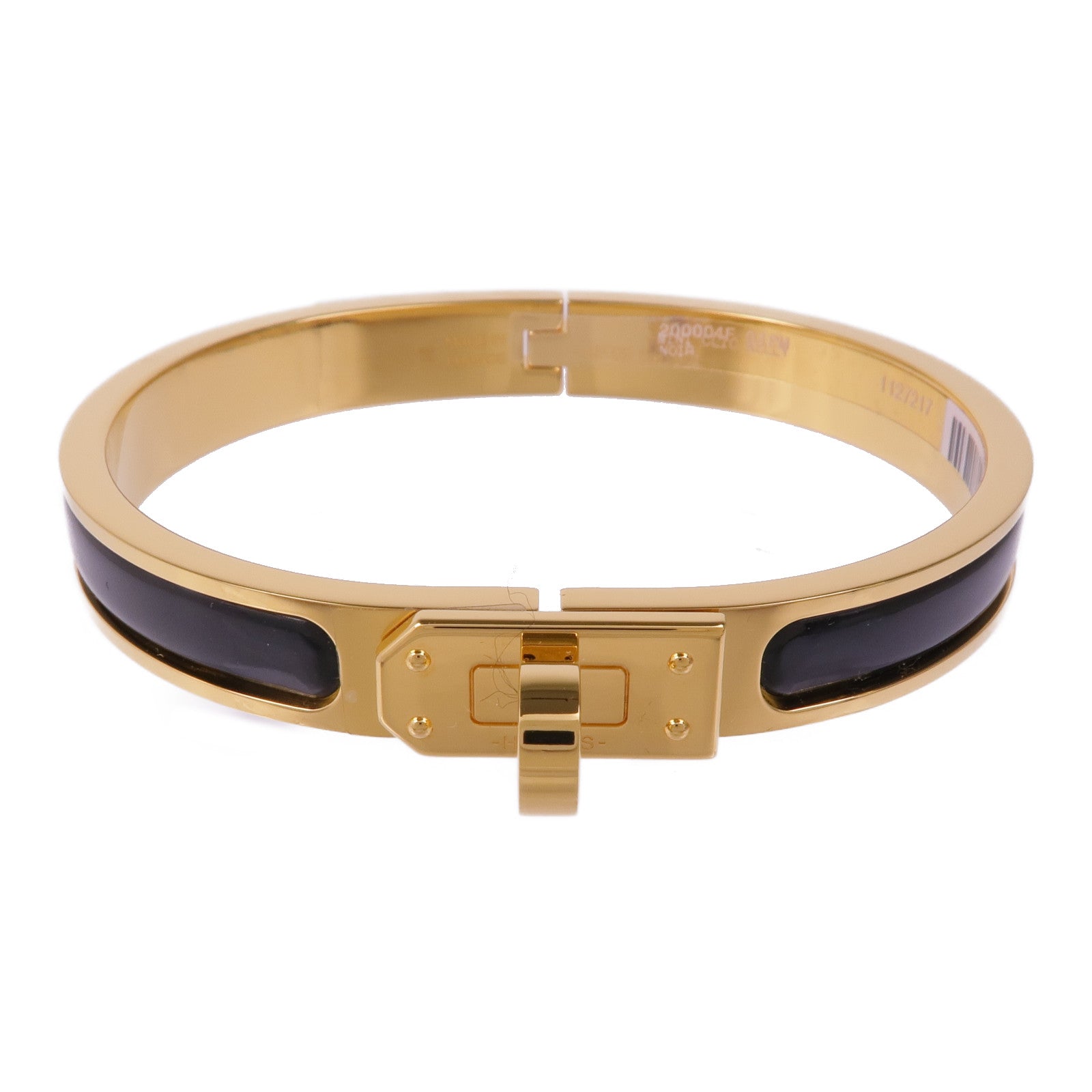 HERMES 琺瑯/金屬Mini Clic Kelly Bracelet手鐲