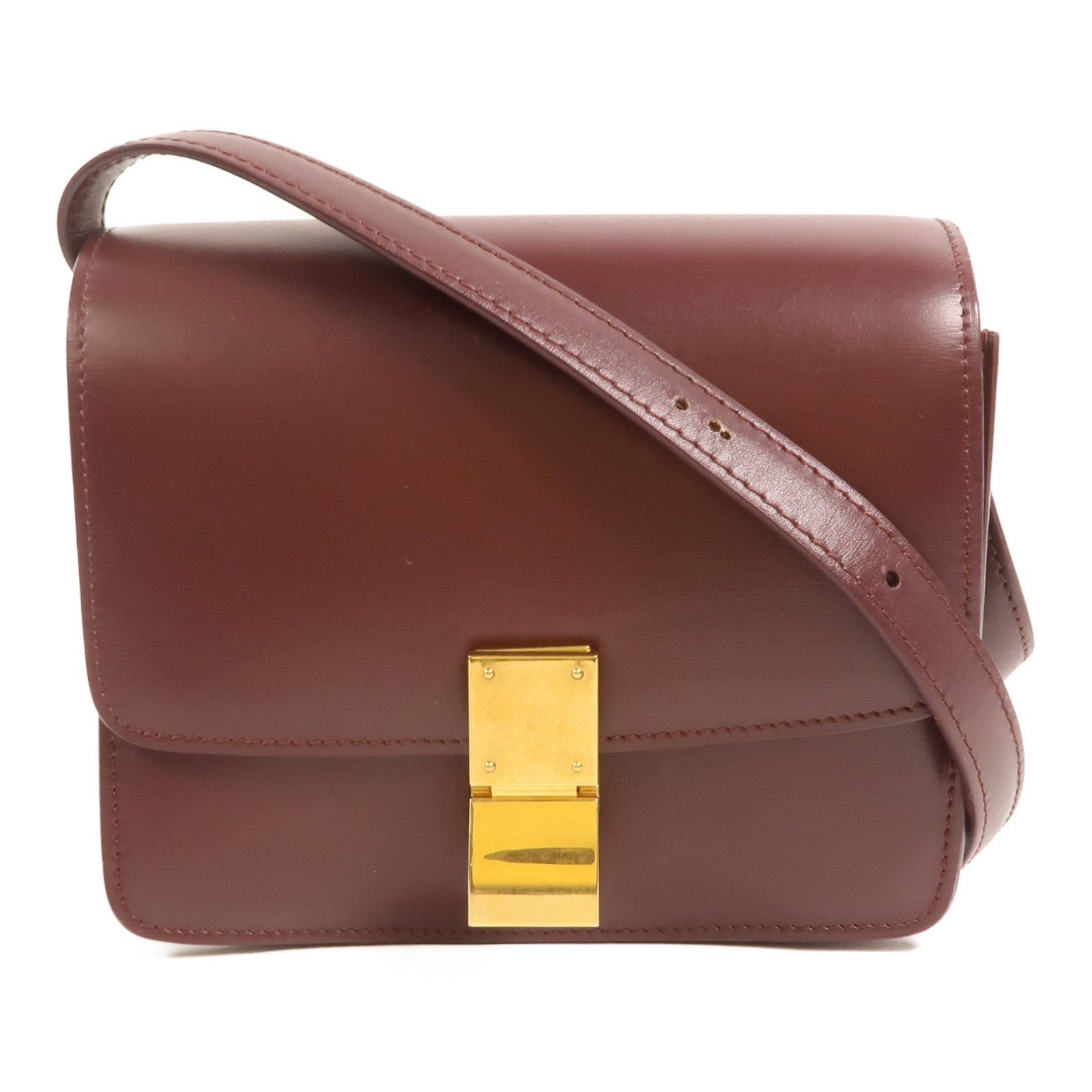 CELINE 【激減優惠】牛皮皮革Mini Classic Box肩背袋