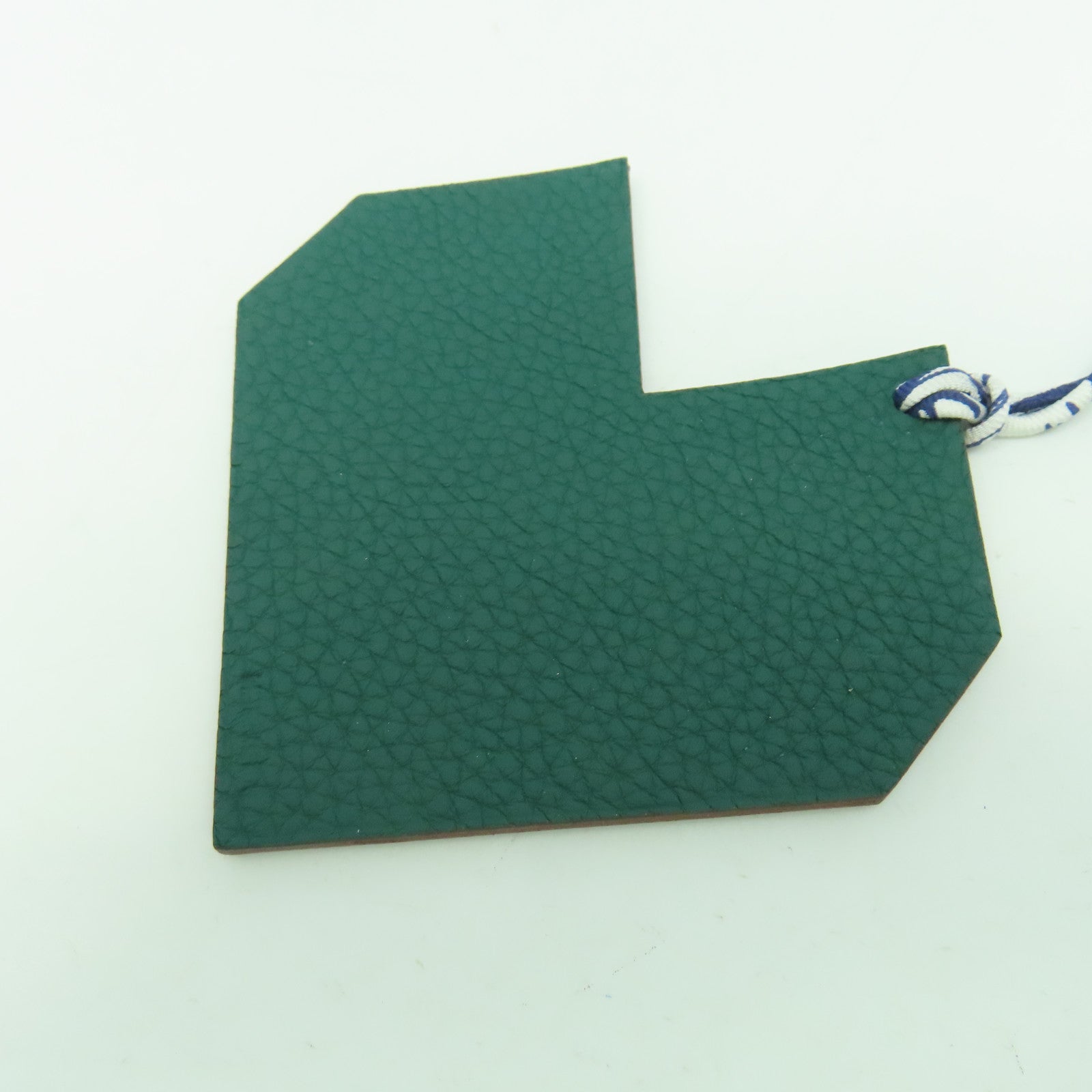 HERMES 【激減優惠】Togo/Epsom皮革Petit H Heart掛飾綠色/藍色