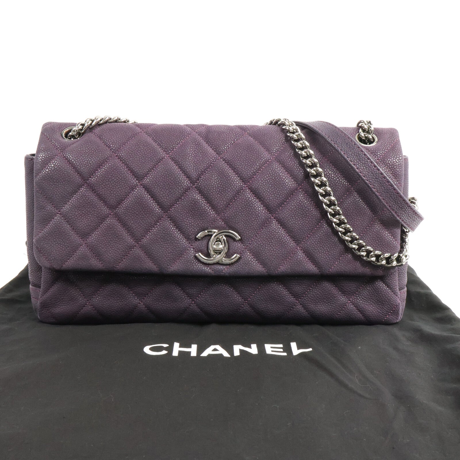 CHANEL 牛皮皮革Chain Shoulder Bag鏈帶肩背袋