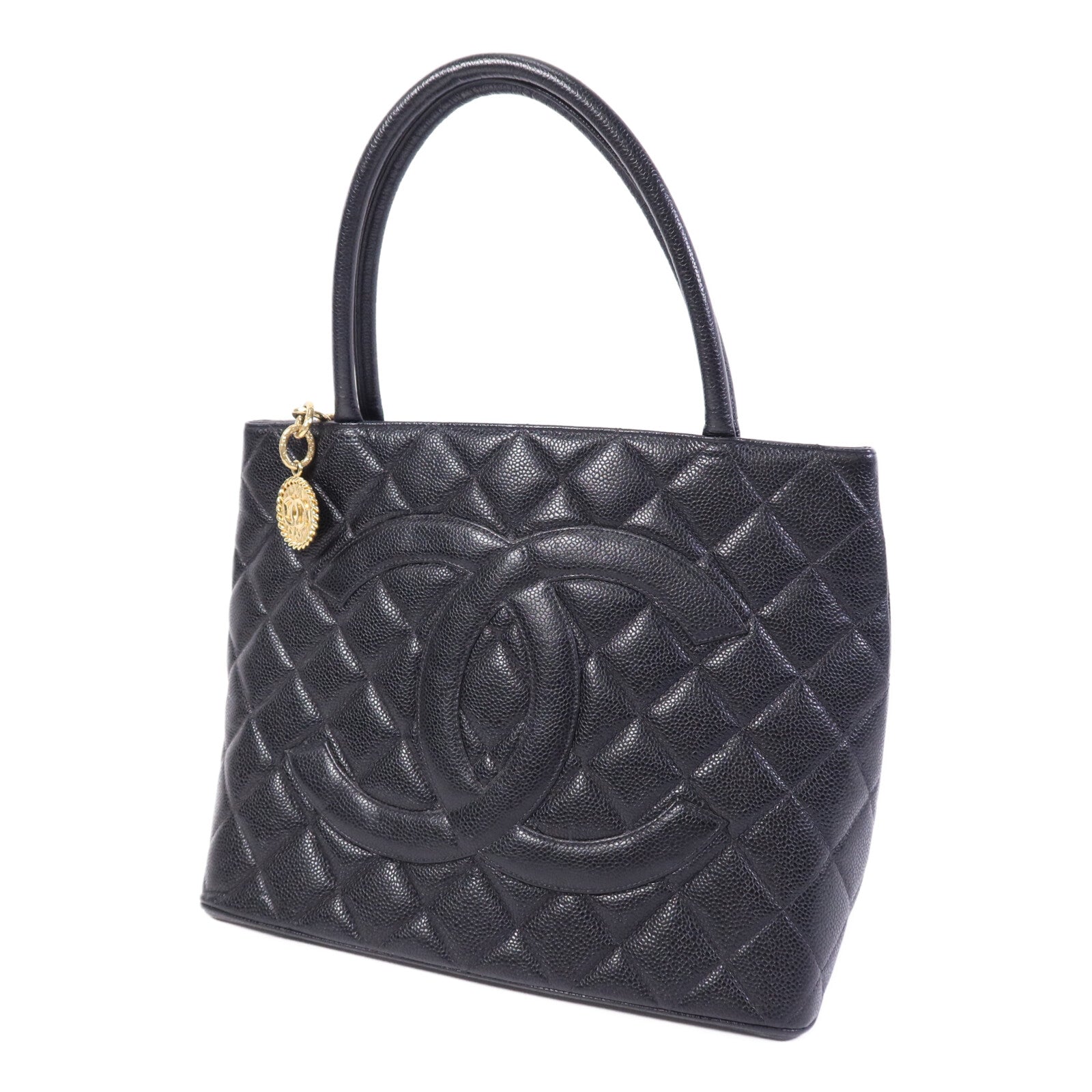 CHANEL 牛皮皮革Vintage Tote Bag金扣手挽袋