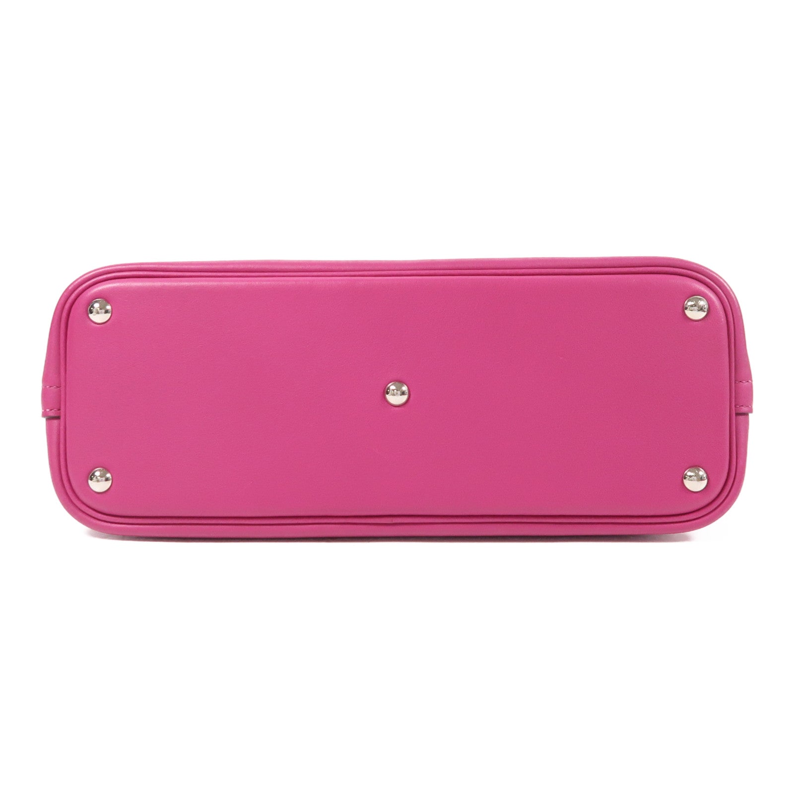 HERMES Swift皮革Bolide 27銀扣手挽肩背兩用袋Rose Pourpre