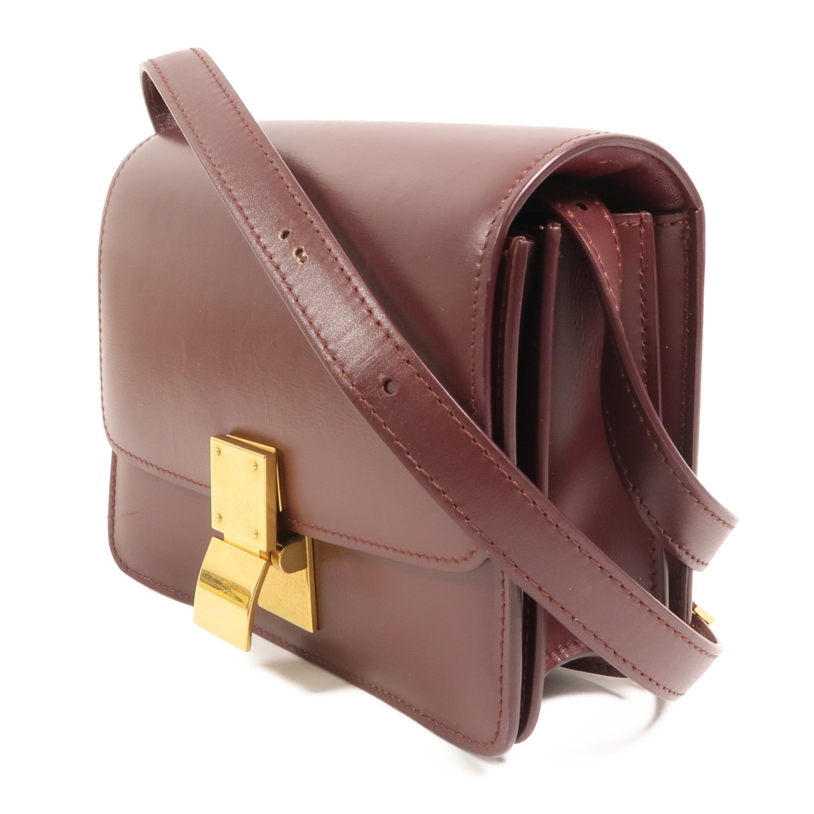 CELINE 【激減優惠】牛皮皮革Mini Classic Box肩背袋