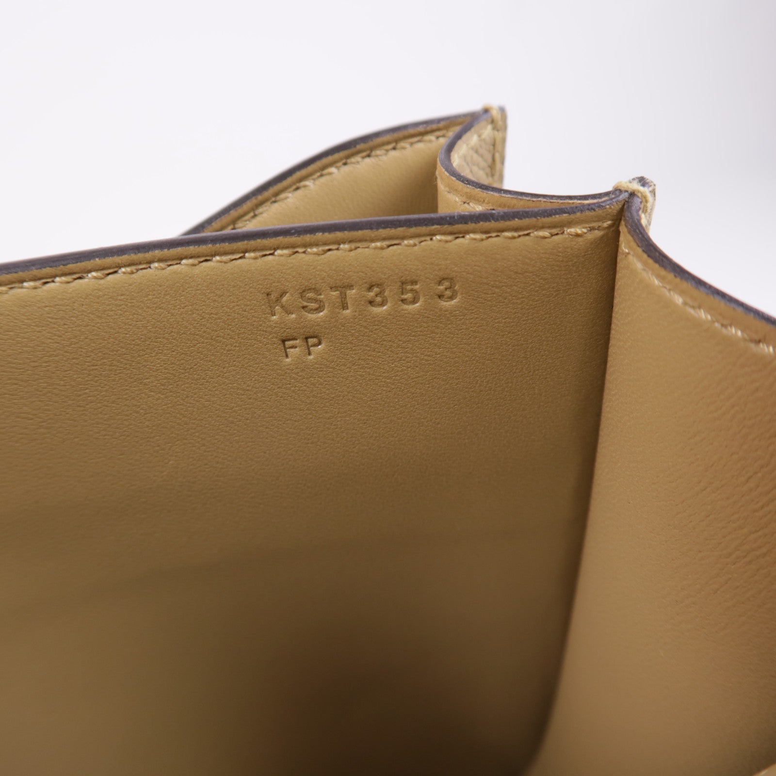 HERMES Epsom皮革Constance Mini金扣手挽肩背兩用袋Poussiere