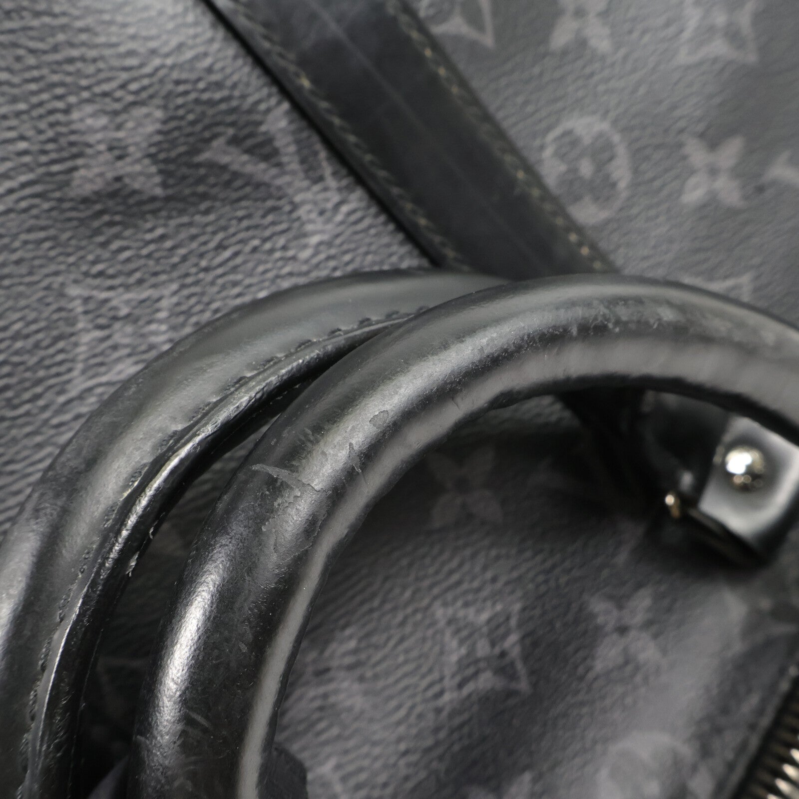LOUIS VUITTON Monogram Eclipse Keepall Bandouliere 45手挽肩背兩用袋