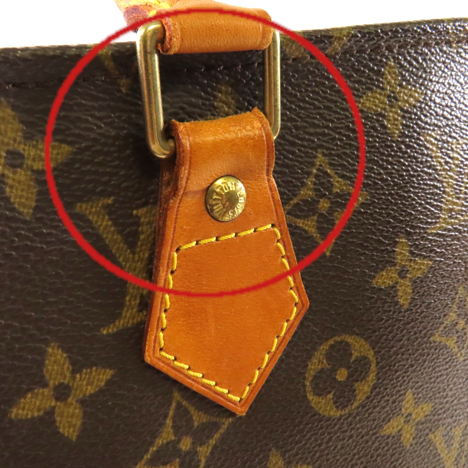 LOUIS VUITTON Monogram Sac Plat Tote Bag手挽袋啡色