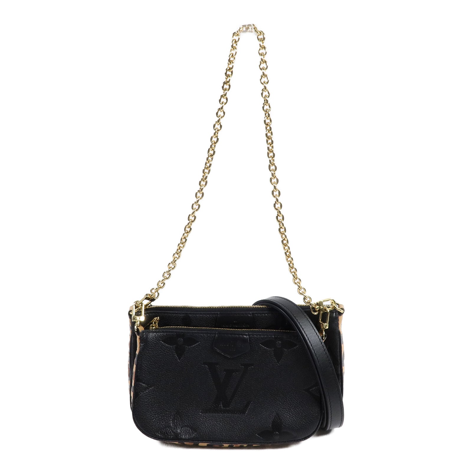 LOUIS VUITTON Monogram Empreinte Wild At Heart Multi Pochette Accessories肩背袋