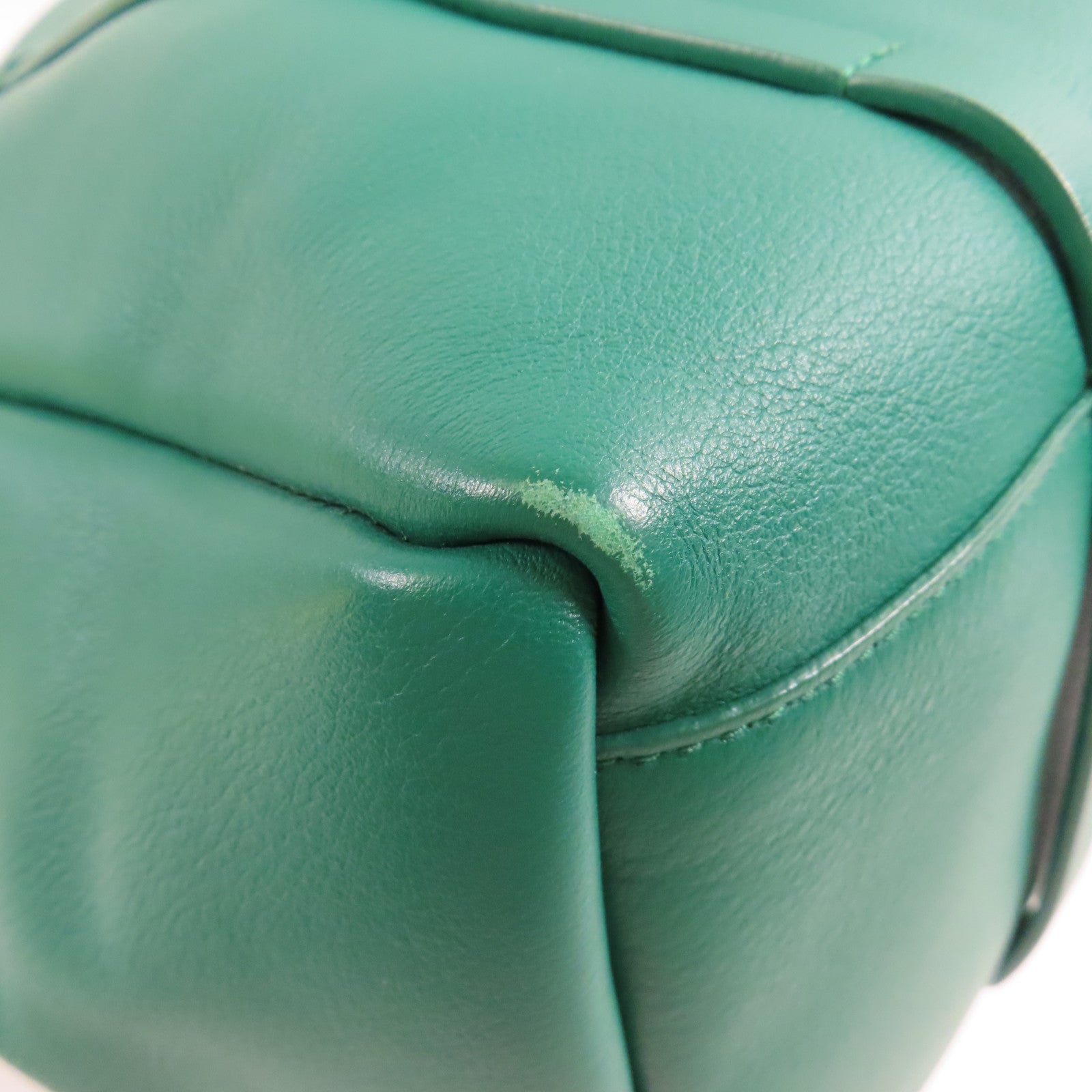 BALENCIAGA Tote Bag Calfskin Leather 475199 Green