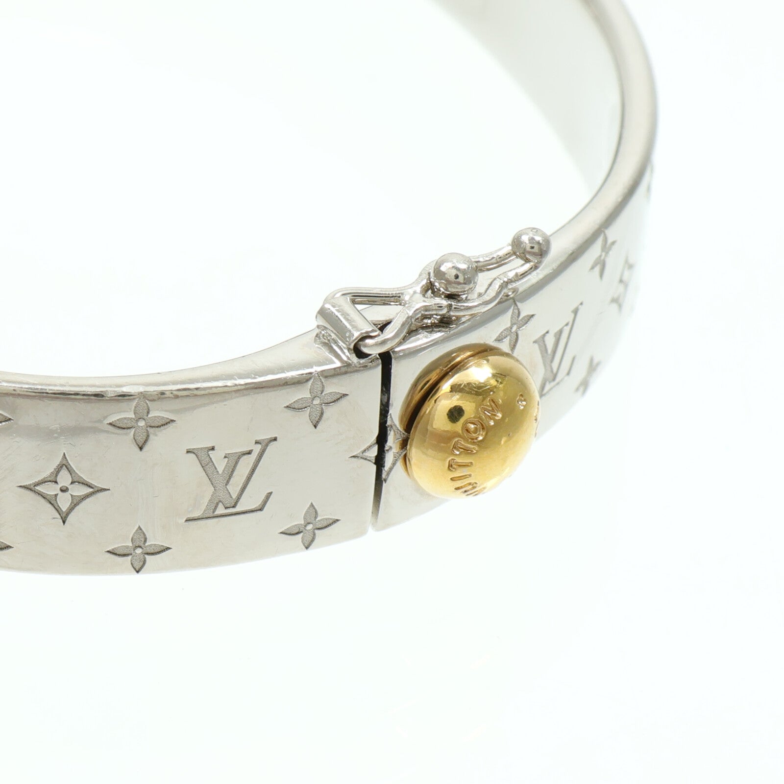 LOUIS VUITTON 金屬Nanogram Cuff手鐲