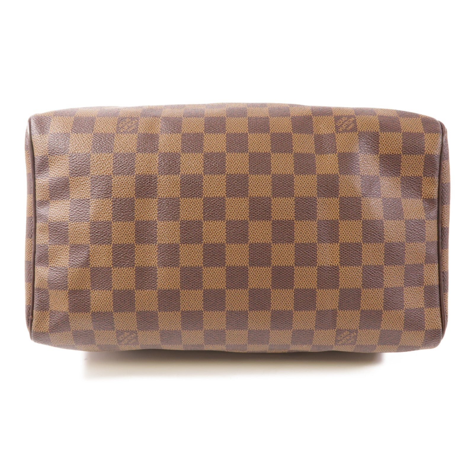 LOUIS VUITTON Damier Speedy 30金扣手挽袋