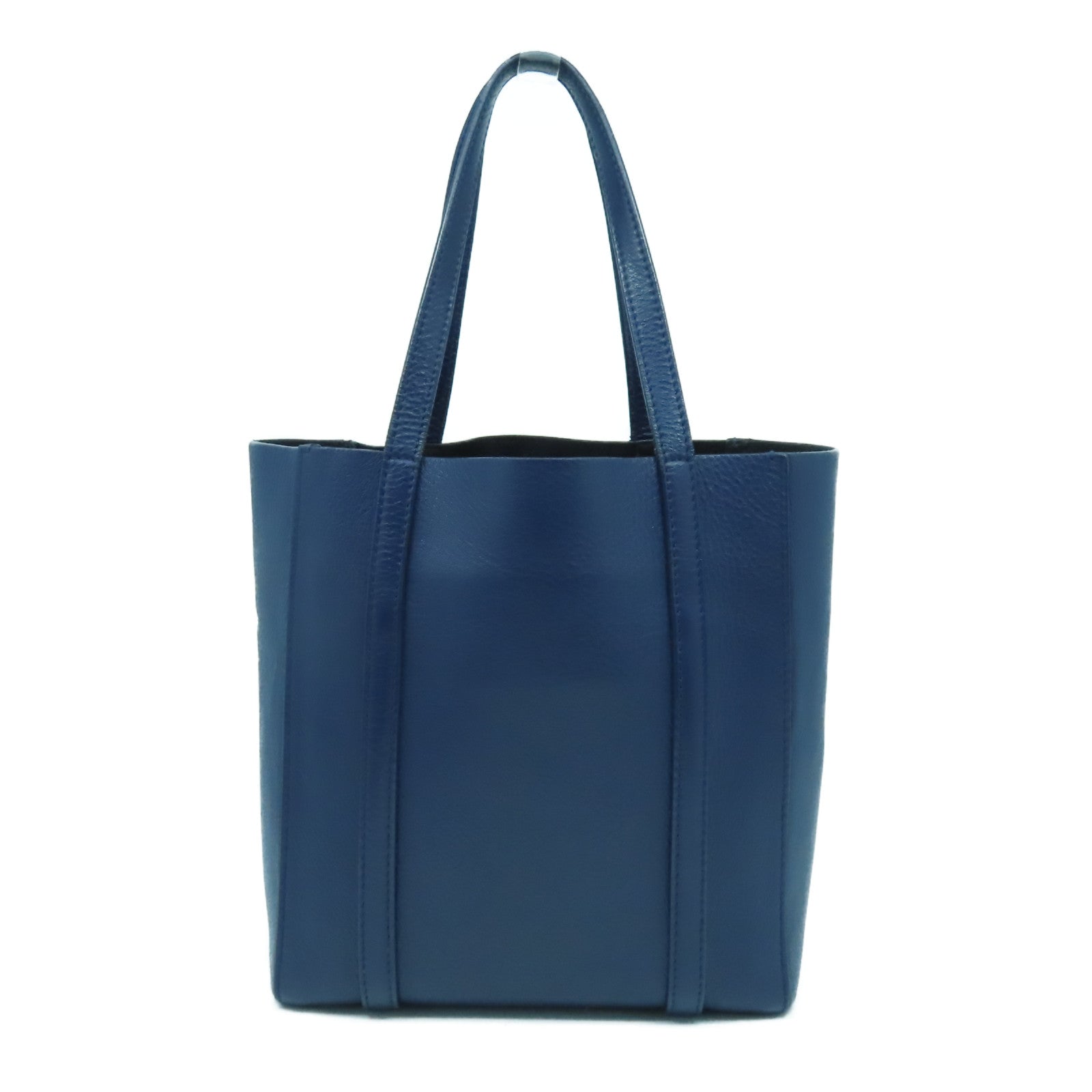 BALENCIAGA 【激減優惠】牛皮皮革XXS Tote Bag銀扣手挽肩背兩用袋深藍色