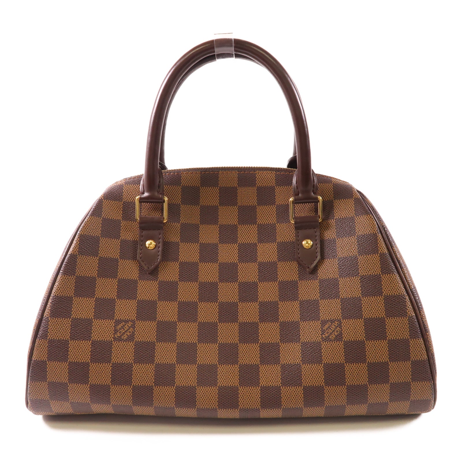 LOUIS VUITTON Damier Ribera MM金扣手挽袋